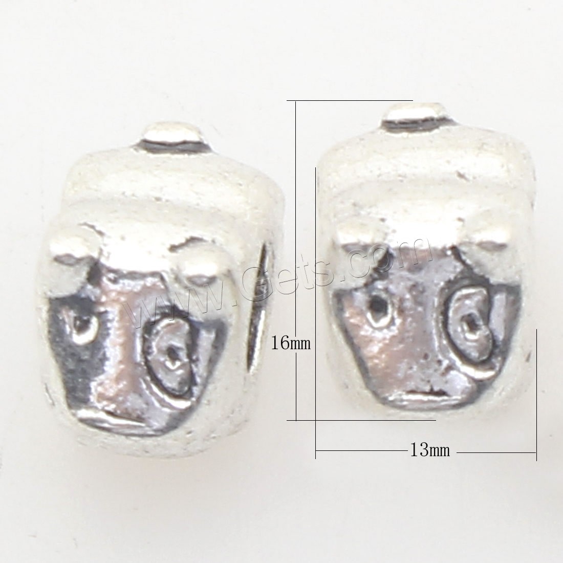 Zinc Alloy Jewelry Beads, plated, more colors for choice, 13x16mm, Hole:Approx 4mm, Approx 178PCs/Bag, Sold By Bag