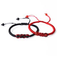 Bracelets de Woven Ball agate, réglable & pour le couple, plus de couleurs à choisir, 6mm, Vendu par brin