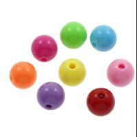Perles acryliques lustres, Acrylique, Rond, plus de couleurs à choisir Environ 2mm, Environ Vendu par sac