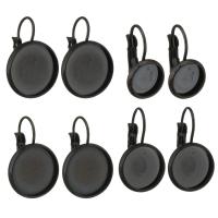 Edelstahl -Ohrring -Tropfen- Komponenten, Weitere Größen für Wahl, schwarz, verkauft von PC