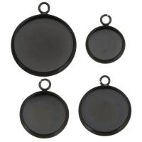 Stainless Steel Pendant Component black Approx 2mm 