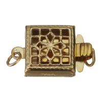 Медно-золото Ожерелье Весна Застежка, 14K позолоченный, одно отверстие, 8.5mm, отверстие:Приблизительно 1.5mm, продается PC
