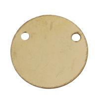 Gold Filled Pendants, Flat Round, 14K gold-filled, double-hole, 11mm Approx 1mm 