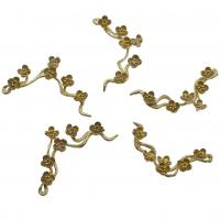 Brass Pendant Rhinestone Setting, Branch, original color, nickel, lead & cadmium free 