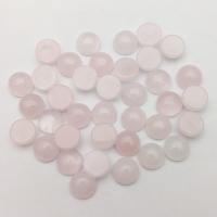 quartz rose cabochon, Rond, poli, 8mm Vendu par sac