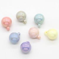 ABS Plastic Pendants, Round, AB color plated Approx 3mm 