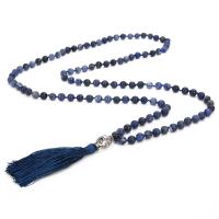 Sodalite Sweater Necklace, with Polyamide, Unisex 80mm Approx 43.3 Inch 