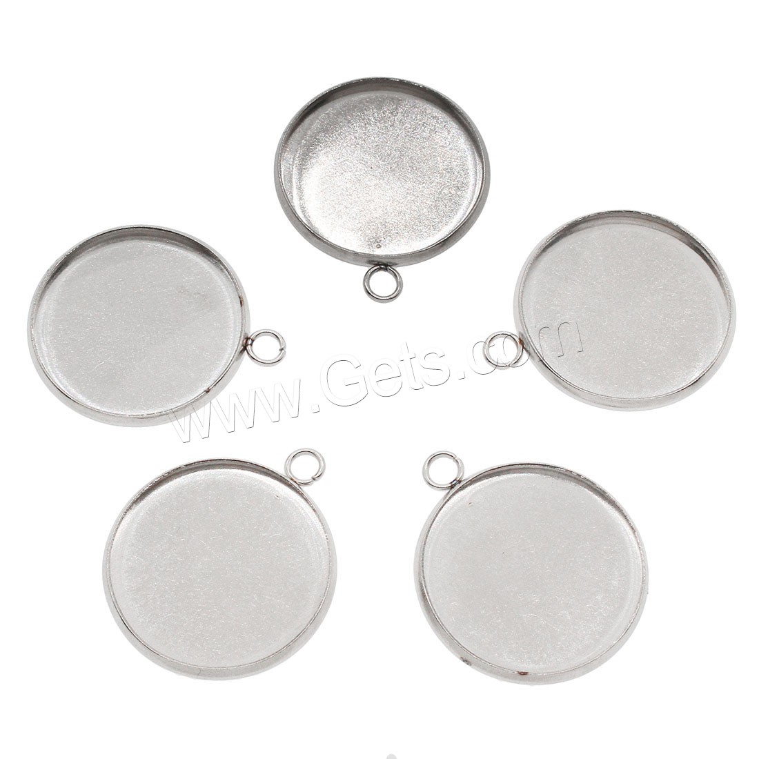 Stainless Steel Pendants, different size for choice, original color, Hole:Approx 2.5mm, Sold By PC