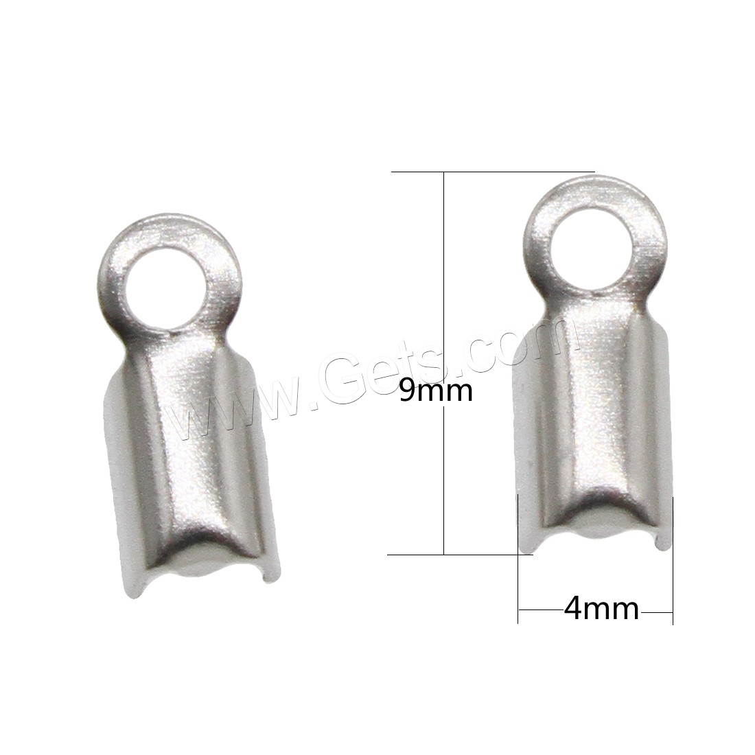 Stainless Steel Cord Tips, original color, Sold By PC