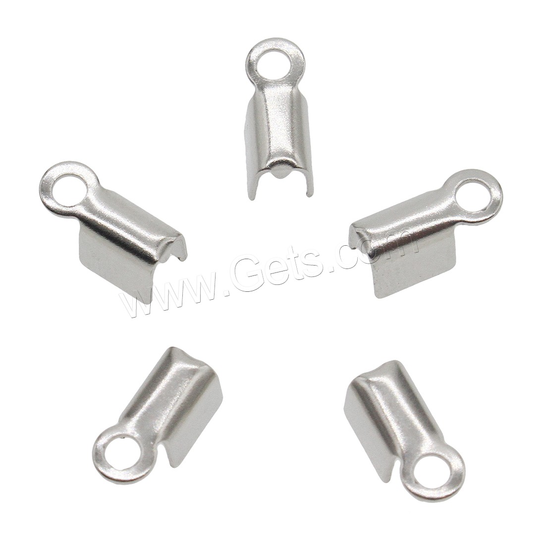 Stainless Steel Cord Tips, original color, Sold By PC