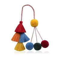 Plush Hanging Decoration, Cotton Thread, Tassel, Bohemian style & for woman 540mm 