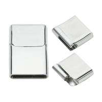 Rectangle Stainless Steel Magnetic Clasp, 16.5mm*4.5mm 