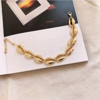 Fashion Zinc Alloy Bracelets, gold color plated, fashion jewelry & for woman Approx 8.85 Inch 