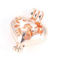 Zinc Alloy Heart Pendants, plated, for 8mm beads 25*18mm Approx 3mm 