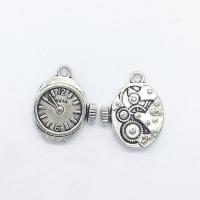 Zinc Alloy Watch Pendant, Clock, antique silver color plated Approx 1mm 