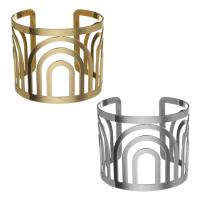 Stainless Steel Cuff Bangle, for woman & hollow 51mm, Inner Approx 60mm 
