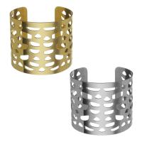 Stainless Steel Cuff Bangle, for woman & hollow 52mm, Inner Approx 60mm 