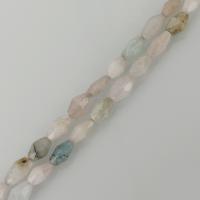 Morganit Perlen, gemischte Farben, 6x10mm, Bohrung:ca. 1.5mm, Länge:ca. 15.5 ZollInch, ca. 31PCs/Strang, verkauft von Strang