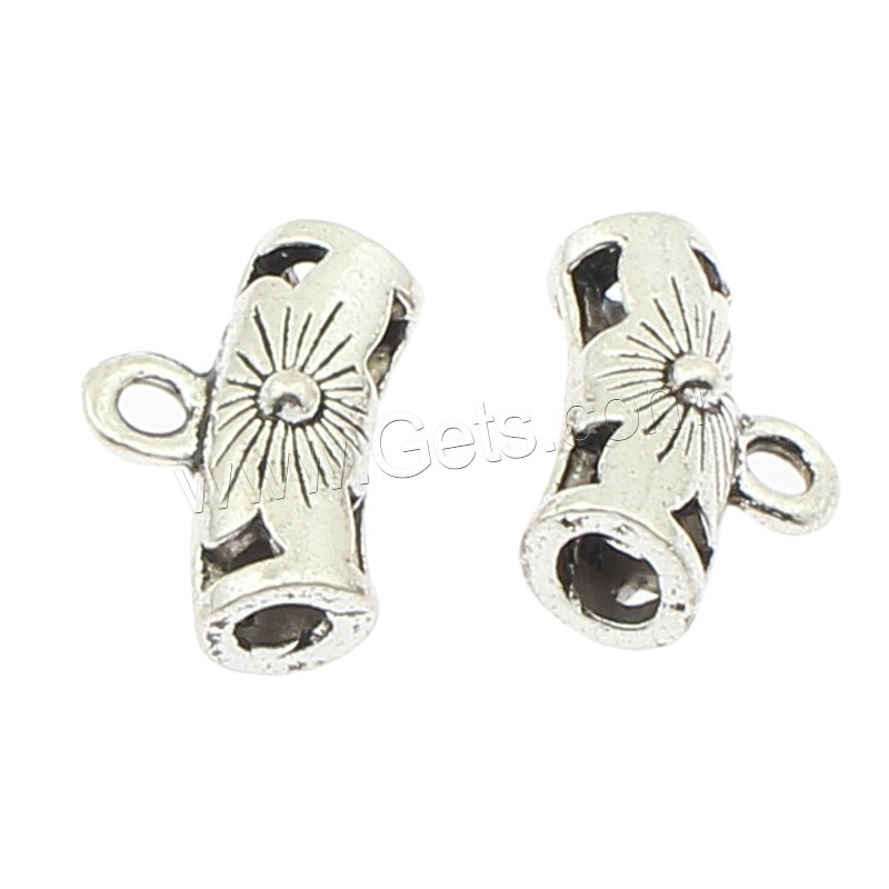 Zinc Alloy Bail Beads, plated, more colors for choice, 16x10x6mm, Hole:Approx 2mm, Approx 310PCs/Bag, Sold By Bag