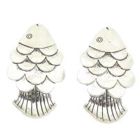 Zinc Alloy Large Hole Beads, Fish, plated Approx 4mm, Approx 