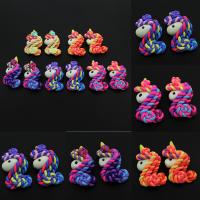 Polymer Clay Earring Drop Component, Horse 