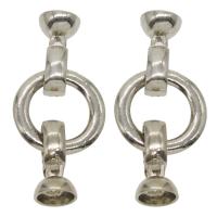 Brass Spring Ring Clasp, silver color, nickel, lead & cadmium free Approx 