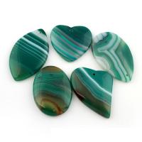 Dragon Veins Agate Pendant, green 6- Approx 1.5mm 