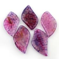 Dragon Veins Agate Pendant, Nuggets, purple 6- Approx 1.5mm 