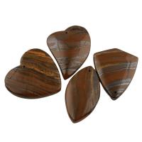 Tiger Eye Pendants, mixed, brown 6- Approx 1.5mm 