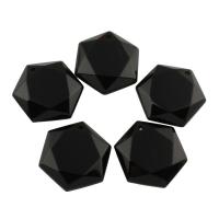 Black Agate Pendants, black Approx 1.5mm 