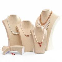 Exhibición del collar de cáñamo, Lino, con Papel, diverso tamaño para la opción & diferentes estilos para la opción, Vendido por UD