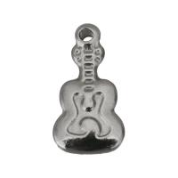 Stainless Steel Musical Instrument and Note Pendant, Guitar, vintage, original color Approx 1.5mm 