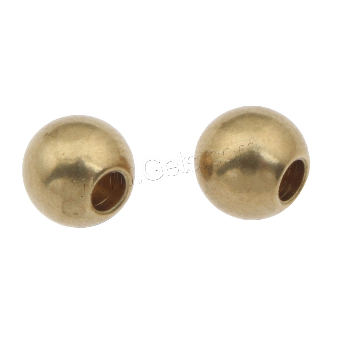 Brass Jewelry Beads, different size for choice, original color, Sold By PC