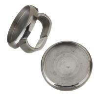 Stainless Steel Cabochon Setting, Flat Round, original color 12mm Approx 