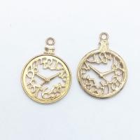 Zinc Alloy Watch Pendant, Clock, KC gold color plated, hollow Approx 1mm 