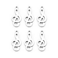 Stainless Steel Musical Instrument and Note Pendant, Music Note 