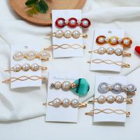 Hair Slide, Alloy, plated, for woman 