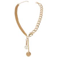 Aluminium Halskette, mit Kunststoff Perlen, Modeschmuck & für Frau, keine, 70mm, Länge:ca. 18 ZollInch, verkauft von Strang