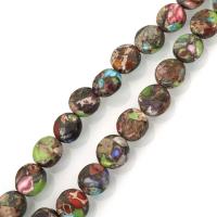 Impression Jasper Bead, multi-colored, 10mm Approx 1.5mm Approx 16 Inch, Approx 