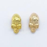 Zinc Alloy Findings, Skull, plated 