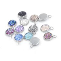 Resin Stainless Steel Pendant, 304 Stainless Steel, with Resin, plated, fashion jewelry Approx 2.3mm 