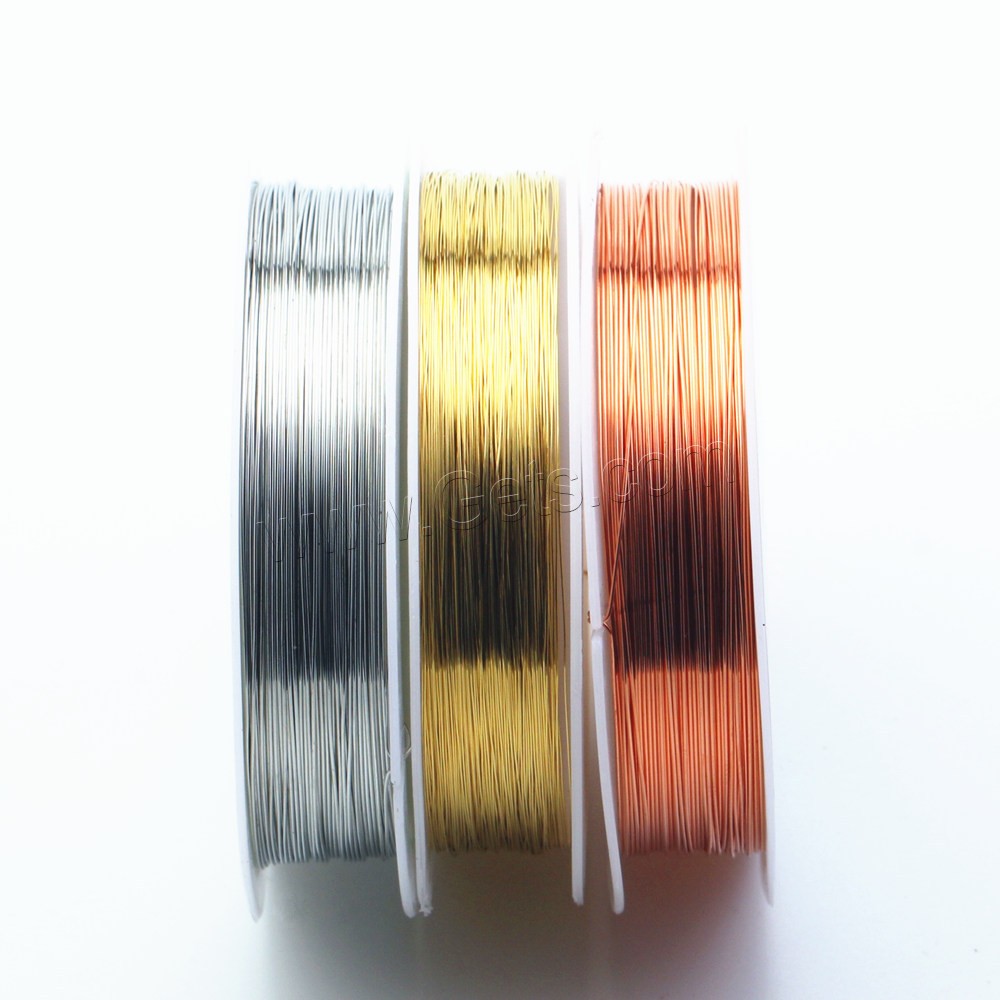 Brass Wire, plated, durable & different size for choice, more colors for choice, Sold By PC