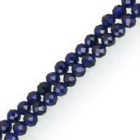 Стеклянный камень Бусины, Цилиндрическая форма, голубой отверстие:Приблизительно 1mm, длина:Приблизительно 14.5 дюймовый, Приблизительно 134ПК/Strand, продается Strand