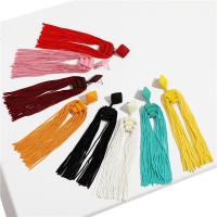 Zinc Alloy Tassel Earring, with Cotton Thread, plated, for woman 1350mm 