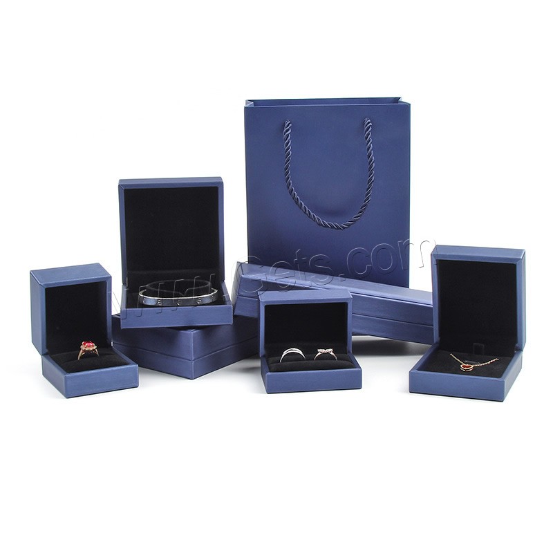 Cuero de PU Caja de exhibición de joyas, Resistente & antiestático & diferentes estilos para la opción, más colores para la opción, Vendido por UD