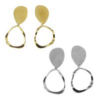 Stainless Steel Drop Earring, plated, for woman 56mm 