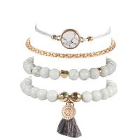 Fashion Zinc Alloy Bracelets, bracelet, 4 pieces & Unisex 