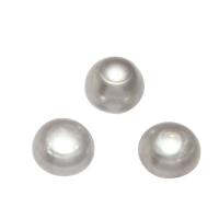 Half Drilled Cultured Freshwater Pearl Beads, Potato, half-drilled, grey, 14-16mm Approx 0.8mm, Approx 