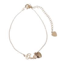 Stainless Steel Anklets Jewelry, with 3Inch extender chain, Heart, rose gold color plated, oval chain & for woman  1.5mm Approx 7 Inch 