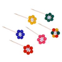 Hair Slide, Zinc Alloy, with Plastic, fashion jewelry & for woman 